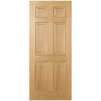 LPD Regency Internal Door with 6 Panel - Prefinished Oak