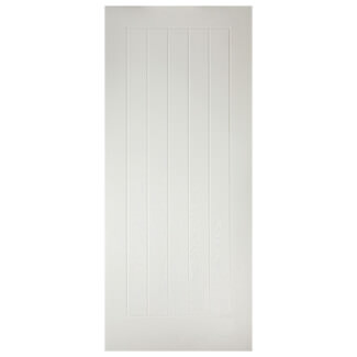 LPD Mexicano External Door with 5 Panel - Prefinished White