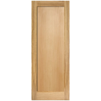 LPD Pattern-10 Internal Fire Door with 1 Panel - Unfinished Oak