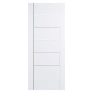 LPD Modica External Door with 7 Panel - Prefinished White
