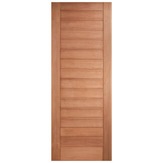 LPD Hayes External Door with 14 Panel - Unfinished Hardwood