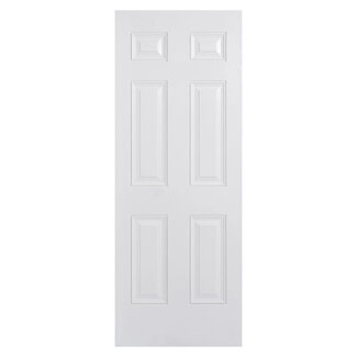 LPD Colonial External Door with 6 Panel - Prefinished White