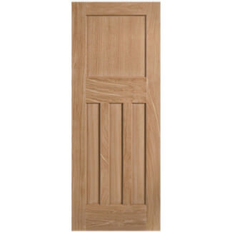 LPD DX 30s Style Internal Fire Door with 4 Panel - Unfinished Oak