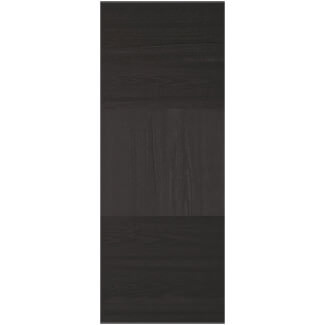 LPD Tres Internal Door with 3 Panel - Prefinished Charcoal Black