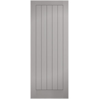 LPD Textured Moulded Internal Fire Door with 5 Panel - Prefinished Grey