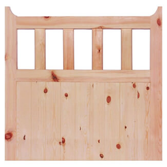 LPD External Garden Gate  42mm T - Unfinished Redwood