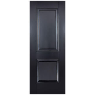LPD Arnhem Internal Fire Door with 2 Panel - Black Primed