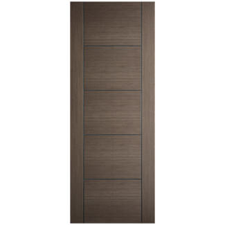 LPD Vancouver Internal Fire Door with 5 Panel - Prefinished Chocolate Grey
