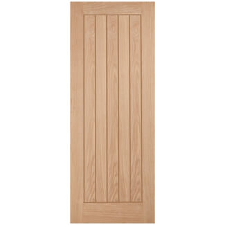 LPD Belize Internal Fire Door FD60 with 5 Panel - Unfinished Oak