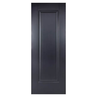 LPD Eindhoven Internal Fire Door with 1 Panel - Black Primed