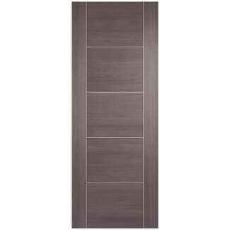 LPD Vancouver Laminate Internal Door with 5 Panel - Prefinished Medium Grey