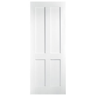 LPD London Internal Door with 4 Panel - White Primed