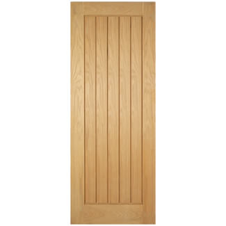 LPD Mexicano Internal Fire Door with 5 Panel - Unfinished Oak