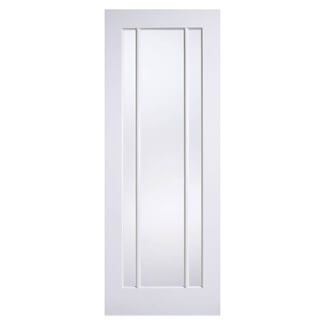 LPD Lincoln Internal Door with 3 Clear Glazed Light - White Primed