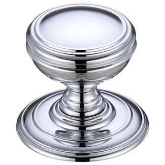 LPD Crater Polished Chrome Door Handle Pack  - 70 x 55mm