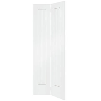 XL Joinery Suffolk Internal Bi-Fold Door with 4 Panel - White Primed