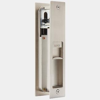 LPD Gemini Privacy Sliding Lock for Pocket Doors - 37mm W x 180mm H