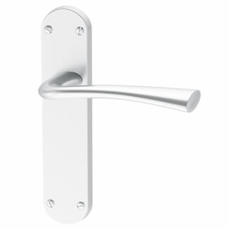 XL Joinery Havel Lever Latch Plate Fire Door Handle Pack - Satin Chrome Plated