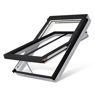 Fakro Electric Conservation Centre Pivot Roof Window - FTW Double Glazed - White Acrylic