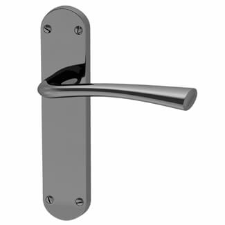 XL Joinery Oder Bathroom Door Handle Pack - Black Nickel Plated