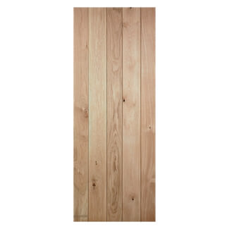 LPD Ledged Internal Door - Unfinished Oak