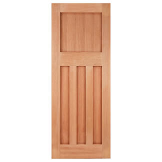 LPD DX 30s Style External Door with 4 Panel - Unfinished Hardwood