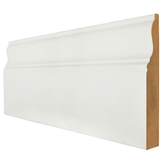 LPD Ferrol White Primed Skirting - 95 W x 3000 H x 18mm T