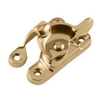 Dale Polished Brass Fitch Sash Window Fastener
