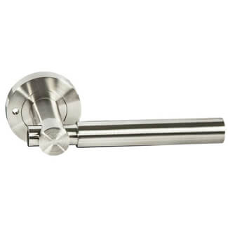 Dale Hardware Arc Astro Privacy Lever On Round Rose Door Handle