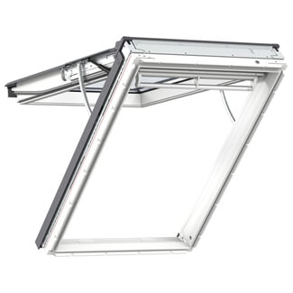 Velux Electric Top Hung Roof Window - 70 Double Glazed - White Polyurethane
