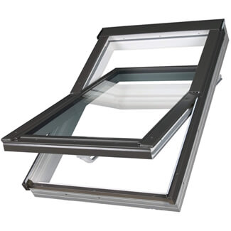 Fakro Manual Centre Pivot Roof Window - PTP Triple Glazed - PVC