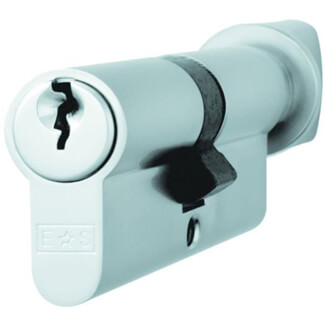 Carlisle Brass Eurospec MP5 Satin Chrome Euro Cylinder And Turn