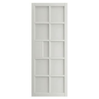 JB Kind Plaza Industrial Internal Door with 10 Panel - White Painted