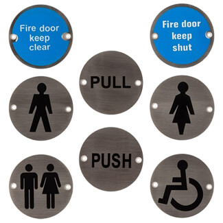 Deanta Round Signs Plate 3 Inch Dia x 1mm T - Stainless Steel