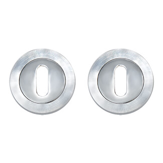 Deanta Round Escutcheon Pair - 50mm Dia