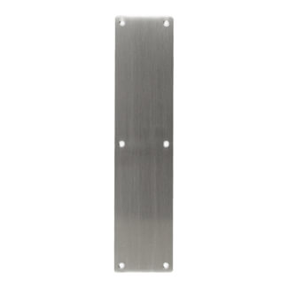 Deanta Push Plate 80 W x 350 L x 1.2mm T - Satin Stainless Steel