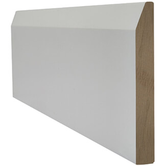 LPD White Primed Chamfered Skirting - 3000 H x 18mm T