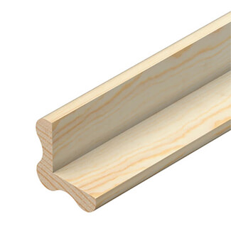 Cheshire Moulding Birdsmouth Corner Angle in Pine - 18 W x 2400mm L - Bundle of 30