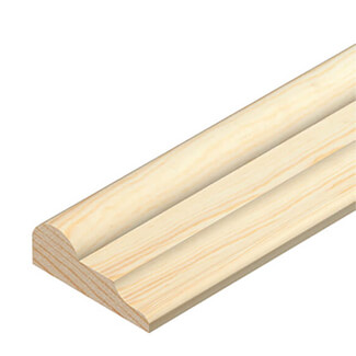 Cheshire Moulding Decorative Broken Ogee in Pine - 8 T x 2400mm L - Bundle of 10