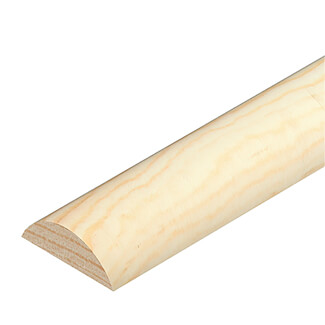 Cheshire Moulding Half Round Covers in Pine - 2400mm L - Bundle of 30