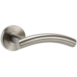 JB Kind Detroit Latch Door Handle Pack 135 w x 52mm Dia - Satin Stainless Steel Finish