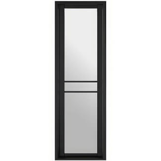 LPD Greenwich W8 Internal Sidelight Door with 3 Clear Glazed Light - Prefinished Black