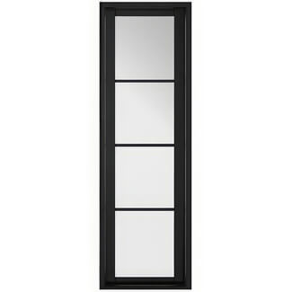 LPD Soho W8 Internal Sidelight Door with 4 Clear Glazed Light - Prefinished Black