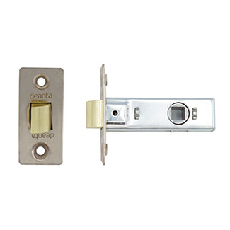 Deanta Tubular Non-Fire Rated Door Latch in Satin Nickel Finish