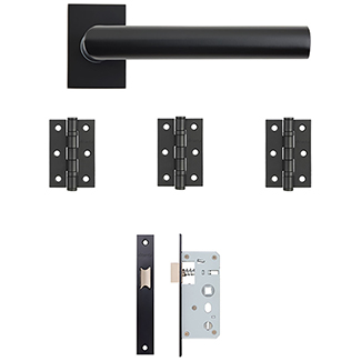 Deanta Ares Urban Door Latch Pack - Matt Black