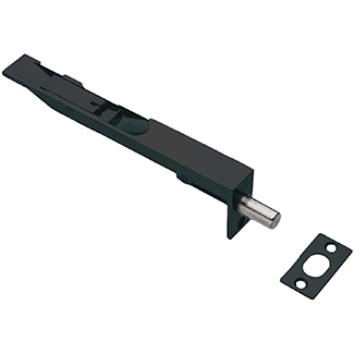 LPD Manhattan Flush Bolt for Doors 160mm W x 60mm T - Matt Black