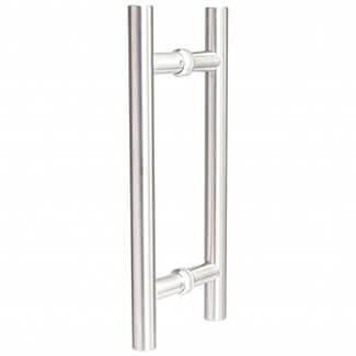 Deanta Guardsman Pull Handle for Doors 22mm Dia x 300mm L - Satin Steel