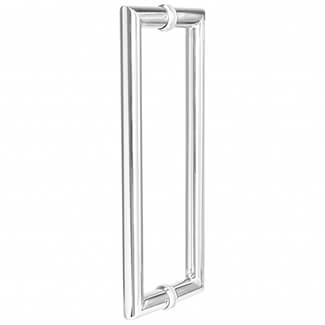 Deanta Mitred Pull Handle for Doors 22mm Dia x 322mm L - Polished Steel
