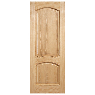 LPD Louis RM2S Moulded Internal Door with 2 Panel - Unfinished Oak