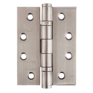 Deanta Grade-13 Fire Rated Hinges Pair 76 W x 102 H x 3mm T - Stainless Steel